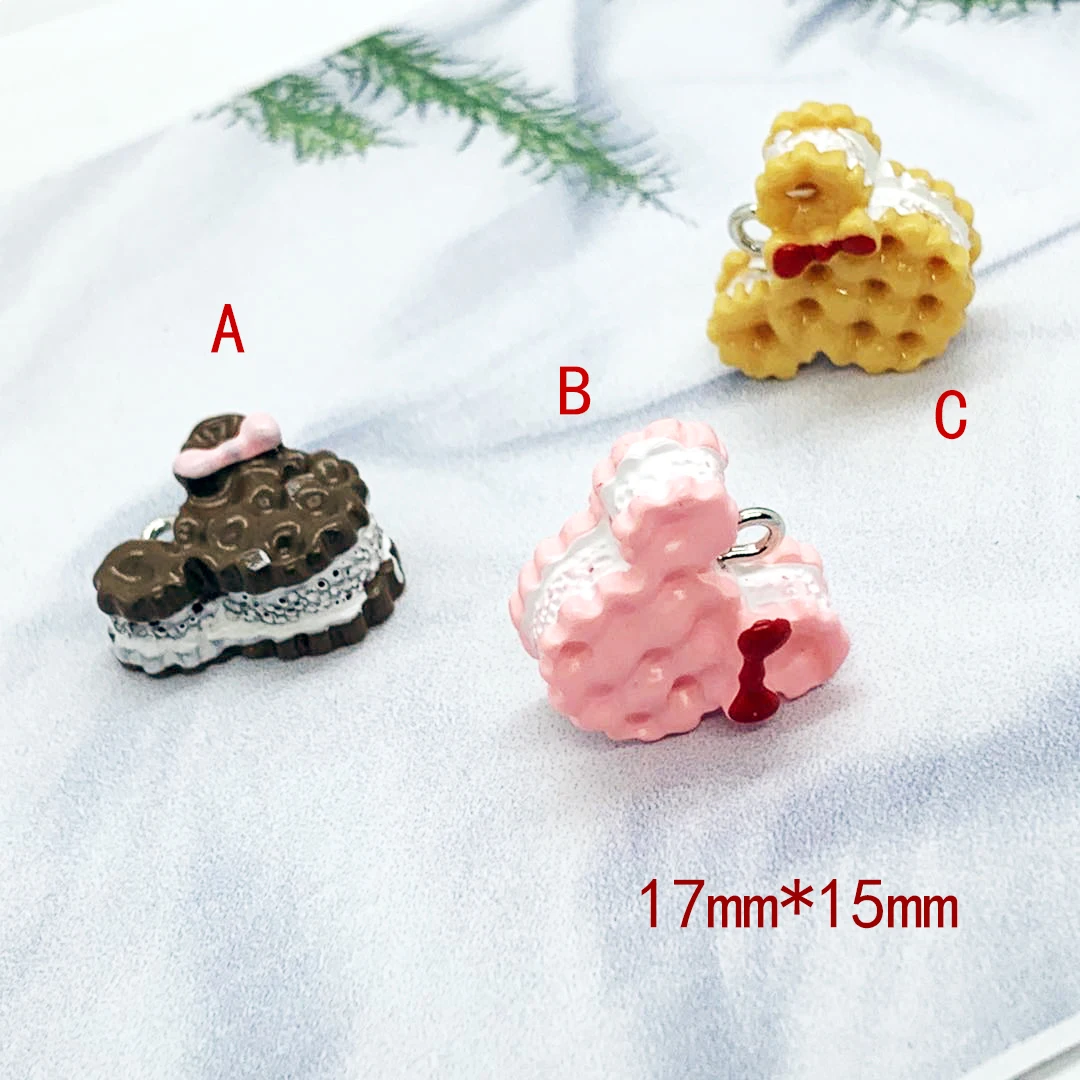 9pcs 17*15mm Cute Resin Cookies Cakes Pendant Charms For Jewelry Making DIY Decoration Necklace Earrings Accessories LL275
9pcs 17*15mm Cute Resin Cookies Cakes Pendant Charms For Jewelry Making DIY Decoration Necklace Earrings Accessories LL275