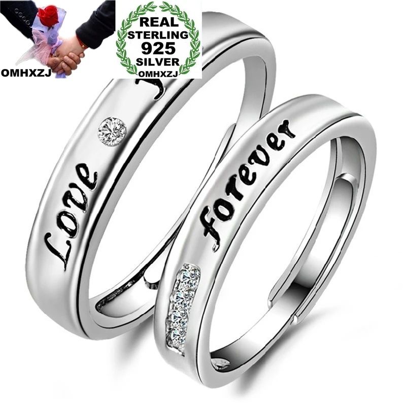 OMHXZJ Wholesale European Fashion Lovers Party Birthday Wedding Gift LOVE YOU FOREVER AAA Zircon 925 Sterling Silver Ring RR848
OMHXZJ Wholesale European Fashion Lovers Party Birthday Wedding Gift LOVE YOU FOREVER AAA Zircon 925 Sterling Silver Ring RR848