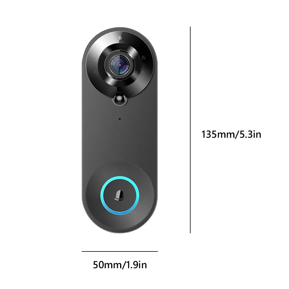 1080P HD Smart WiFi Video Doorbell Visual Intercom Two Way Audio Phone Door Bell Peephole Viewer Alarm Wireless Home Security
1080P HD Smart WiFi Video Doorbell Visual Intercom Two Way Audio Phone Door Bell Peephole Viewer Alarm Wireless Home Security