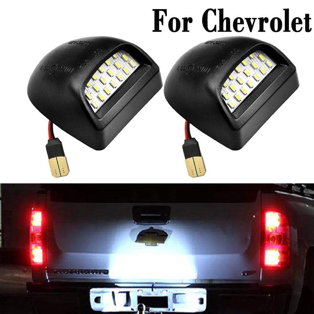 2 Pcs 6000K White Number License Plate Light For Chevrolet Chevy Avalanche Silverado Suburban Tahoe 1500 2500 Kit LED Car Lamp
2 Pcs 6000K White Number License Plate Light For Chevrolet Chevy Avalanche Silverado Suburban Tahoe 1500 2500 Kit LED Car Lamp