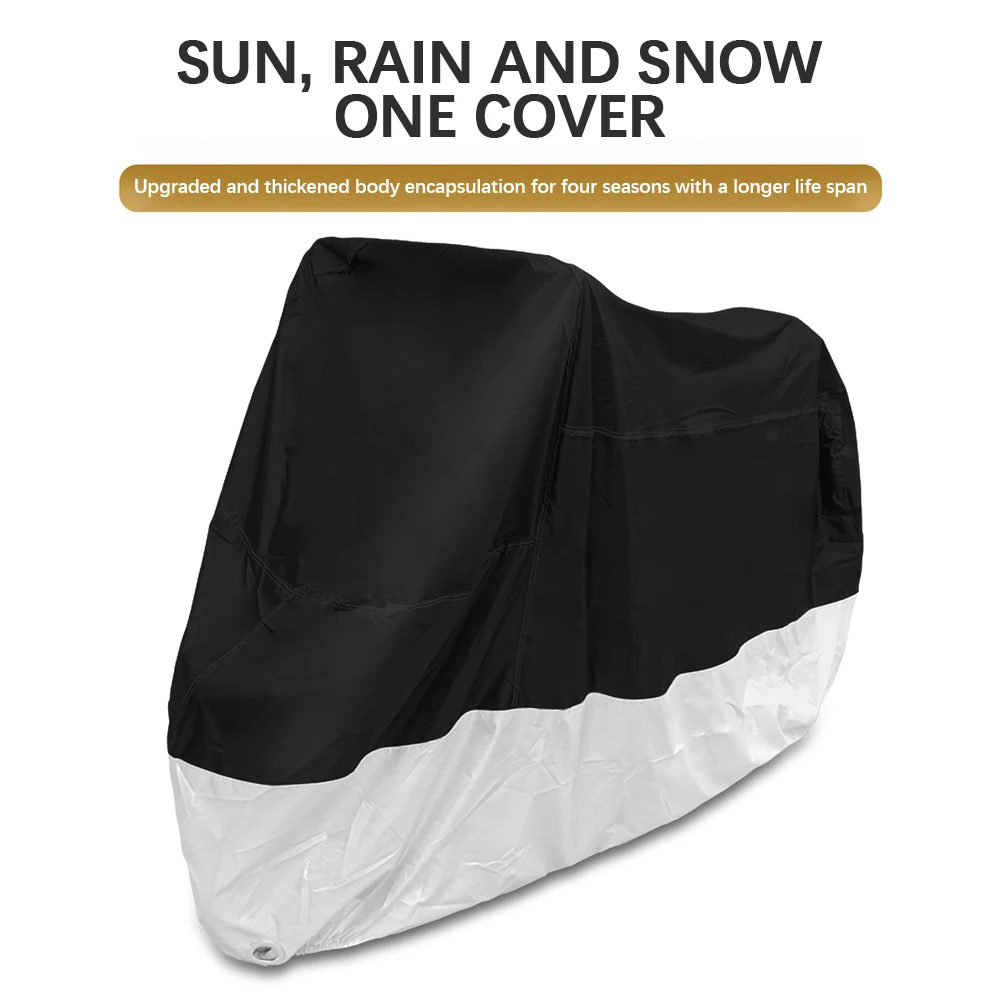 Motorcycle Cover All Season Universal Weather Premium Quality Waterproof Sun Outdoor Protection Durable with Lock-Holes M-XXXXL
Motorcycle Cover All Season Universal Weather Premium Quality Waterproof Sun Outdoor Protection Durable with Lock-Holes M-XXXXL