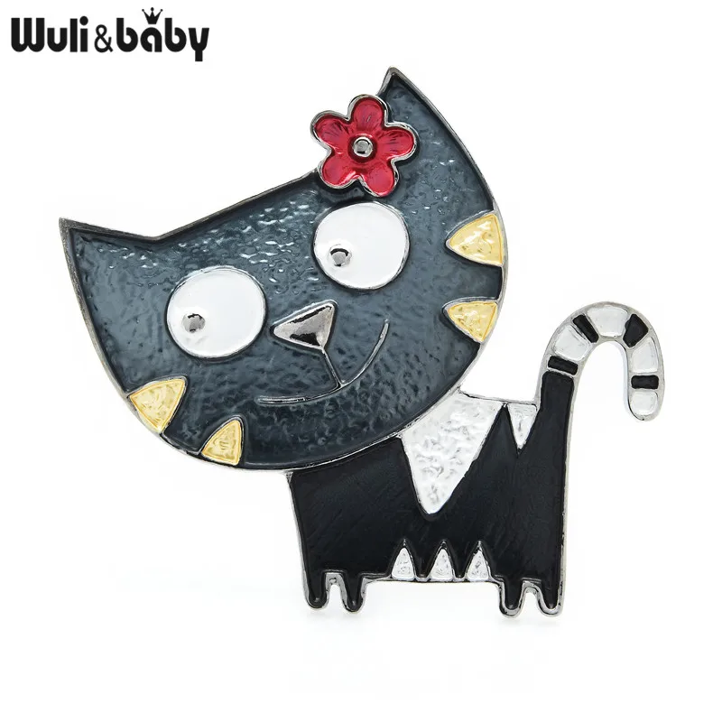 Wuli&baby Cute Enamel Cat Brooches For Women 4-color Anime Animal New Year Brooch Pins Gifts
Wuli&baby Cute Enamel Cat Brooches For Women 4-color Anime Animal New Year Brooch Pins Gifts