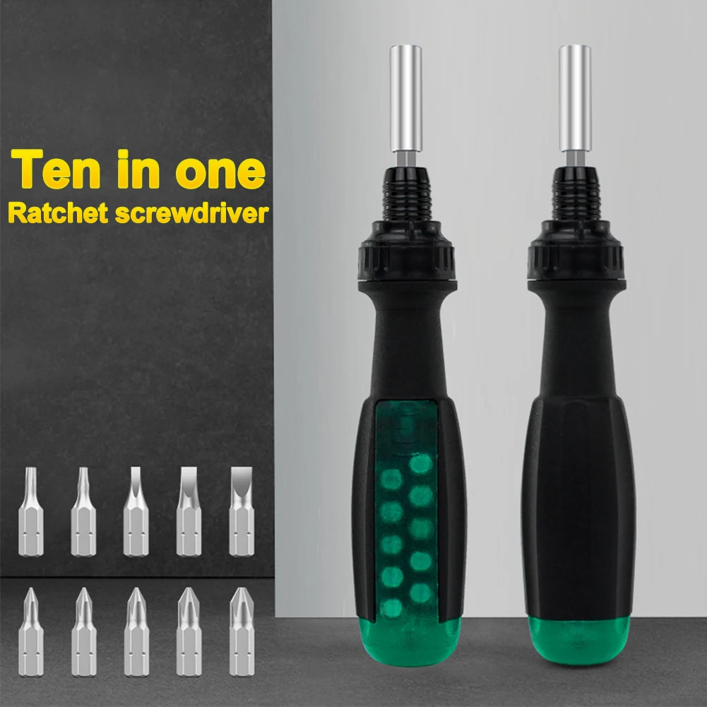 11 in 1 Ratchet Screwdriver Combo Set Magnetic Telescopic Labor-Saving Screwdriver with 10 Bits Household Appliance Repair Tool
11 in 1 Ratchet Screwdriver Combo Set Magnetic Telescopic Labor-Saving Screwdriver with 10 Bits Household Appliance Repair Tool