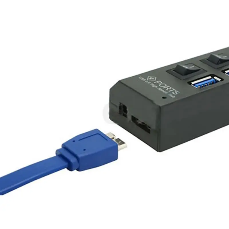 USB 3.0 HUB With 4 Port Multi USB Splitter With Switch Power Adapter Expander For PC Computer Windows2000 /XP/Win7 /Vista
USB 3.0 HUB With 4 Port Multi USB Splitter With Switch Power Adapter Expander For PC Computer Windows2000 /XP/Win7 /Vista