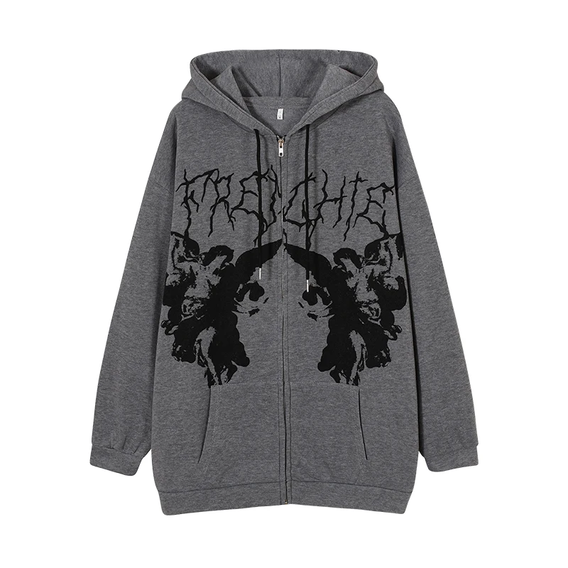New Women Hip Hop Streetwear Hooded Jacket Angel Dark Print Zip Up Hoodie Coat Fleece Moletom Autumn Outwear Zipper Tops Mujer
New Women Hip Hop Streetwear Hooded Jacket Angel Dark Print Zip Up Hoodie Coat Fleece Moletom Autumn Outwear Zipper Tops Mujer