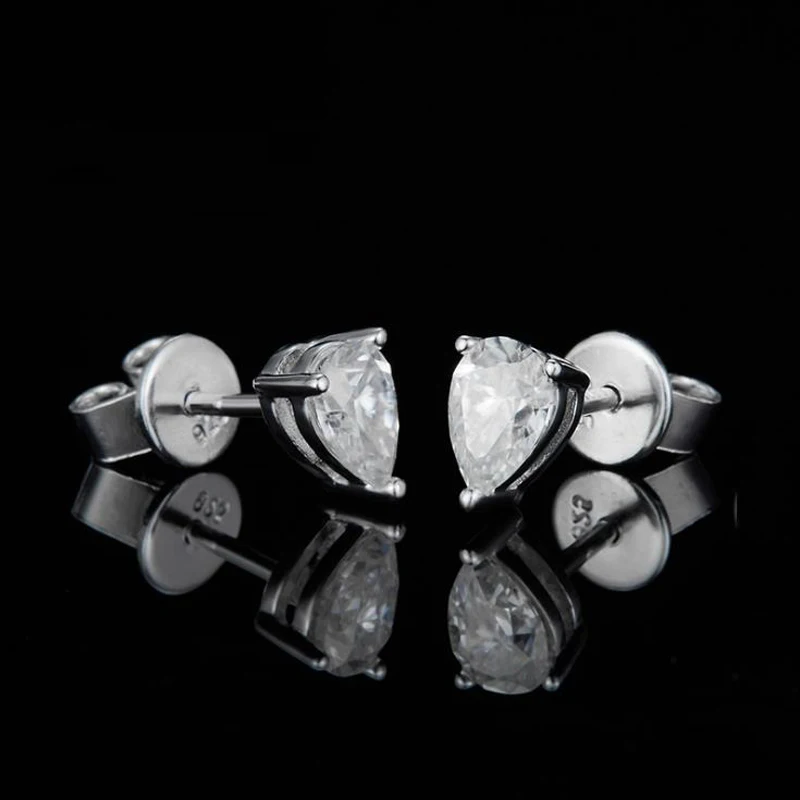 Knobspin 100% 925 Sterling Silver 0.5ct Real Moissanite Pear Shape 5mm Earrings For Women Wedding Engagement Party Fine Jewelry
Knobspin 100% 925 Sterling Silver 0.5ct Real Moissanite Pear Shape 5mm Earrings For Women Wedding Engagement Party Fine Jewelry
