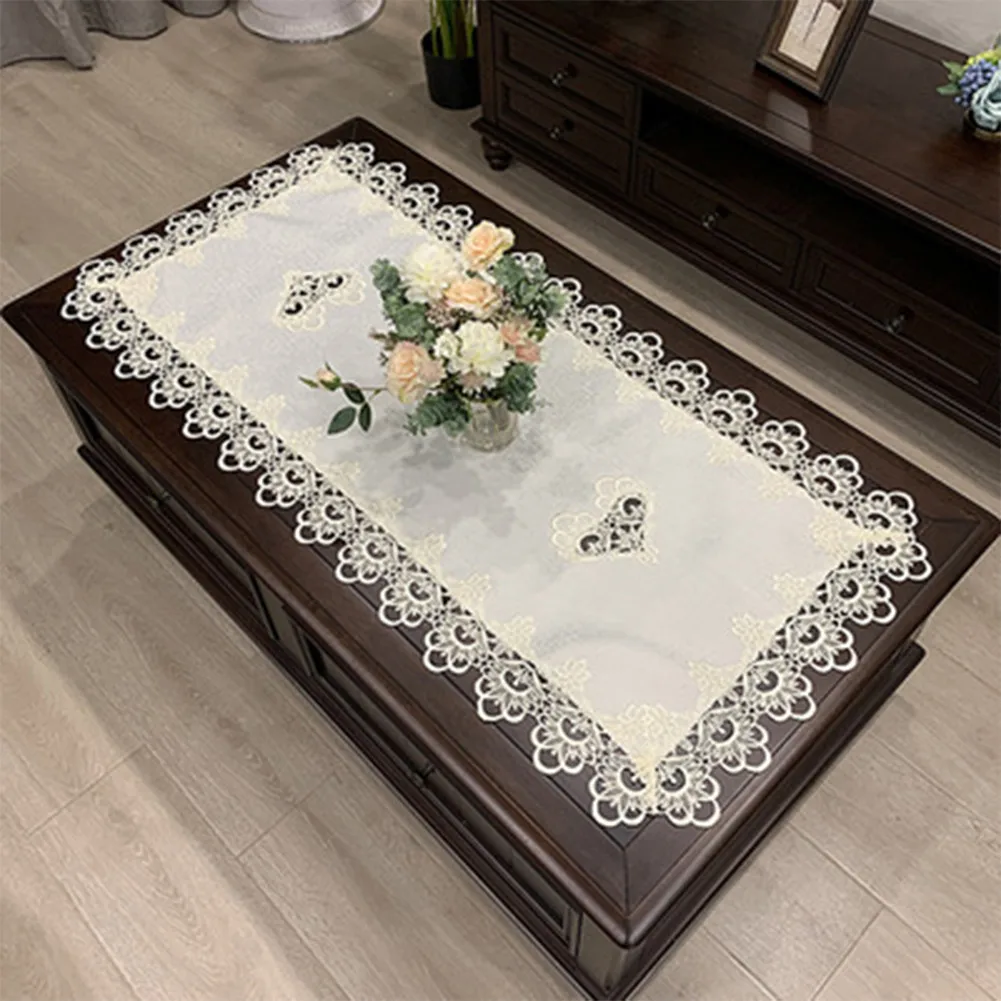 50*100cm Polyester Rectangular Coffee Table Pad American Western Table Cloth Lace Dust Cover Textile
50*100cm Polyester Rectangular Coffee Table Pad American Western Table Cloth Lace Dust Cover Textile