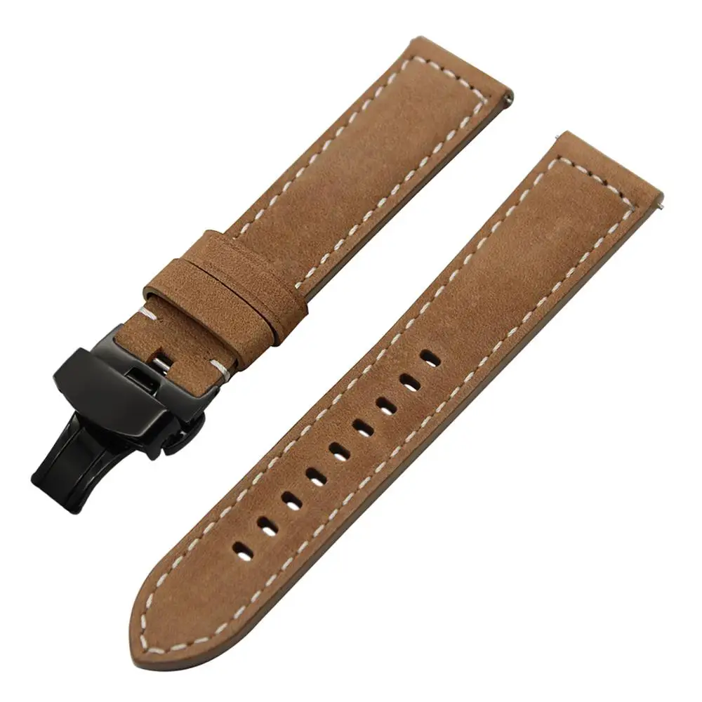 Ремешок из натуральной яловой кожи для часов Garmin Venu / Vivoactive 4 3 Vivomove HR Style Luxe ремешок