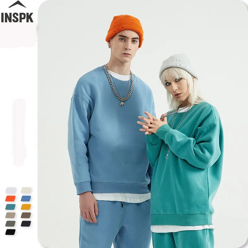 Inspk Winter Thick Round Neck Sweater Men Women Loose Pure Colors Cotton Sweatshirts Pullover For Sports Casual S-2XL 2020 Hot
Inspk Winter Thick Round Neck Sweater Men Women Loose Pure Colors Cotton Sweatshirts Pullover For Sports Casual S-2XL 2020 Hot