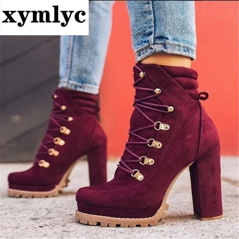 2020 Spring Autumn New Fashion Platform Ankle Boots Women Heel Platform Boots Ladies Worker Womens Boots platform shoes
2020 Spring Autumn New Fashion Platform Ankle Boots Women Heel Platform Boots Ladies Worker Womens Boots platform shoes