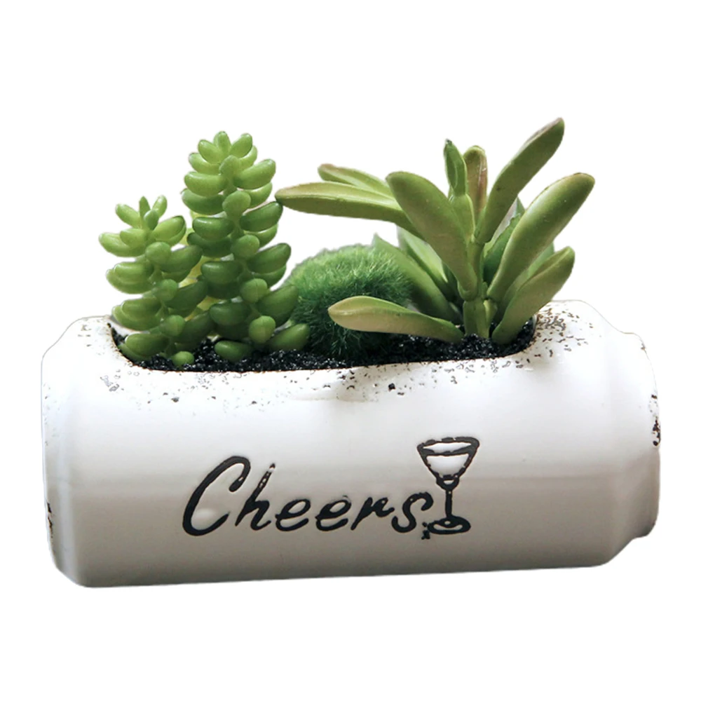Artificial Succulents Fake Simulation Green Plants Ceramics Bonsai Realistic Flowers Wine Bottles With Pot Home Art Gift Decor
Artificial Succulents Fake Simulation Green Plants Ceramics Bonsai Realistic Flowers Wine Bottles With Pot Home Art Gift Decor