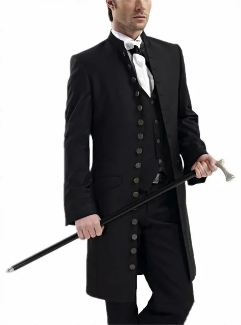 Colorful Men's 3 Pieces Costume Gothic Stand Collar Suits Set Wedding Steampunk Long Blazer Jacket For Banquet Party Cosplay
Colorful Men's 3 Pieces Costume Gothic Stand Collar Suits Set Wedding Steampunk Long Blazer Jacket For Banquet Party Cosplay