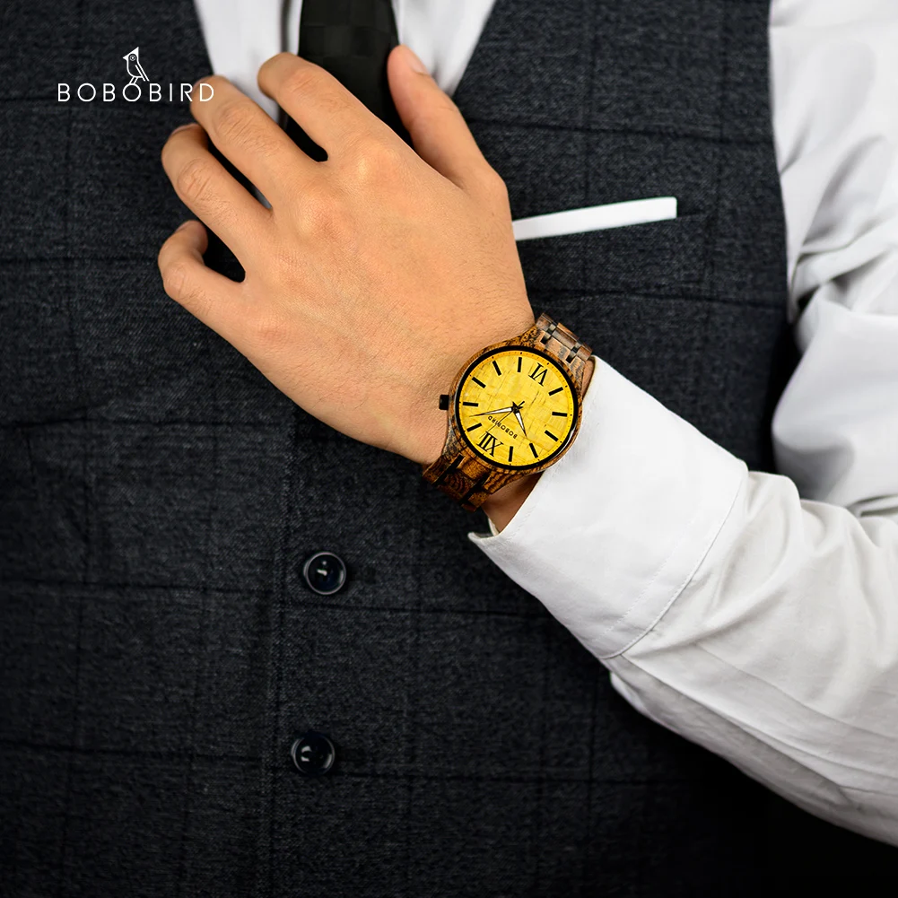 BOBO BIRD 2021 Wood Man Watch Simple Ladies Quartz Wristwatch Handmade Couples Watches Valentine's Gifts Clock Relogio Feminino
BOBO BIRD 2021 Wood Man Watch Simple Ladies Quartz Wristwatch Handmade Couples Watches Valentine's Gifts Clock Relogio Feminino