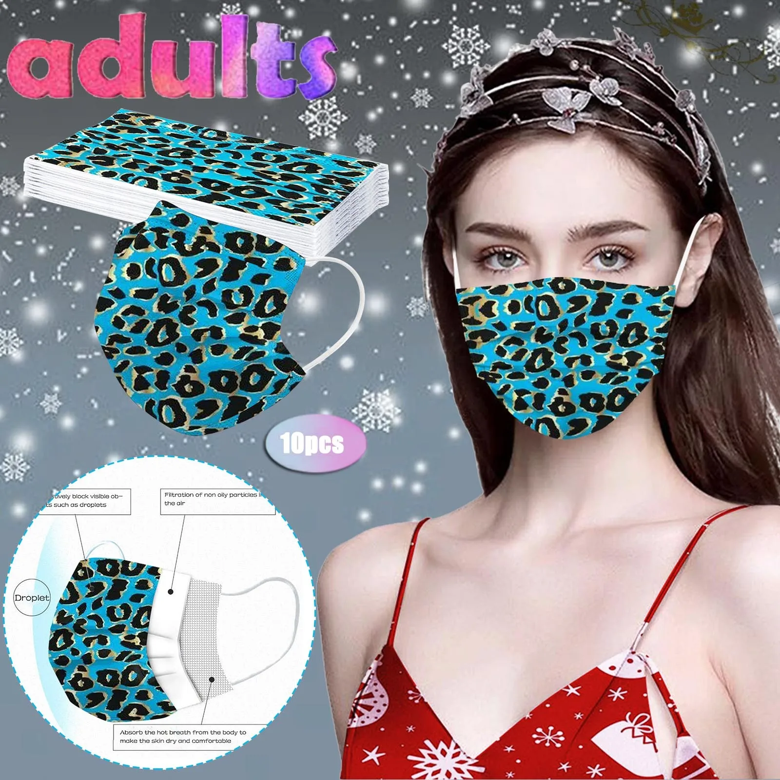 Mascarillas Unisex Facial Protection Adult Mask Leopard Printing Disposable Face Mask 3Ply 10PCS/50PCS Shield Masque
Mascarillas Unisex Facial Protection Adult Mask Leopard Printing Disposable Face Mask 3Ply 10PCS/50PCS Shield Masque