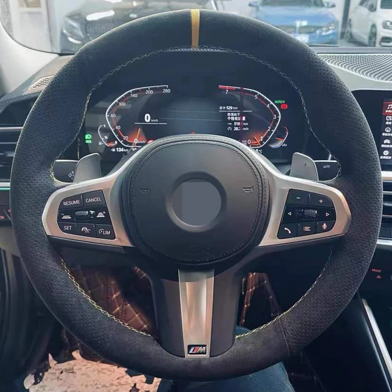 Black Suede DIY Car Steering Wheel Cover For BMW M Sport G30 G31 G32 G20 G21 G14 G15 G16 X3 G01 X4 G02 X5 G05 Car Accessories
Black Suede DIY Car Steering Wheel Cover For BMW M Sport G30 G31 G32 G20 G21 G14 G15 G16 X3 G01 X4 G02 X5 G05 Car Accessories