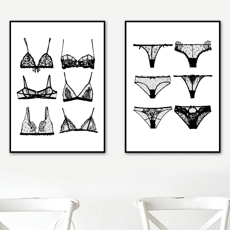 Modern Fashion Sexy Lace Ladies Underwear Wall Art Canvas Painting Nordic Posters And Prints Wall Pictures For Bathroom Decor
Modern Fashion Sexy Lace Ladies Underwear Wall Art Canvas Painting Nordic Posters And Prints Wall Pictures For Bathroom Decor