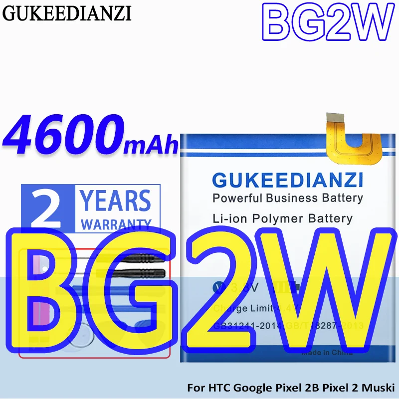 High Capacity GUKEEDIANZI Battery BG2W 4600mAh For HTC Google Pixel 2B Pixel 2 Muski Pixel2 Muski
High Capacity GUKEEDIANZI Battery BG2W 4600mAh For HTC Google Pixel 2B Pixel 2 Muski Pixel2 Muski