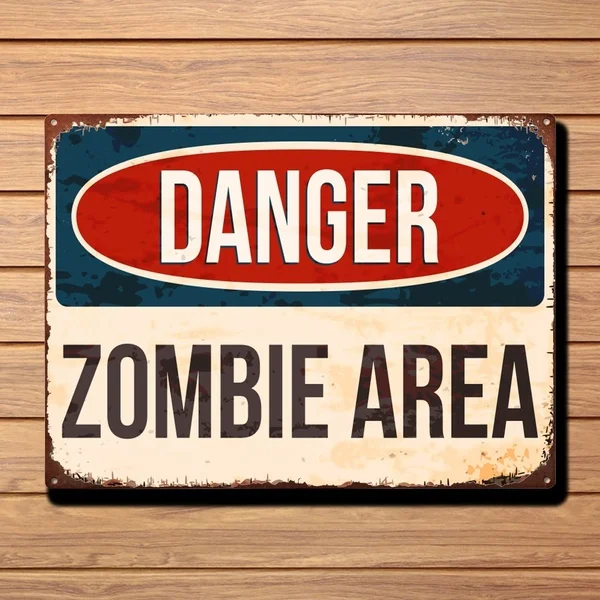 Опасности зомби зона смешные металла Винтаж старый жестяная вывеска настенная табличка в стиле ретро гараж
Опасности зомби зона смешные металла Винтаж старый жестяная вывеска настенная табличка в стиле ретро гараж