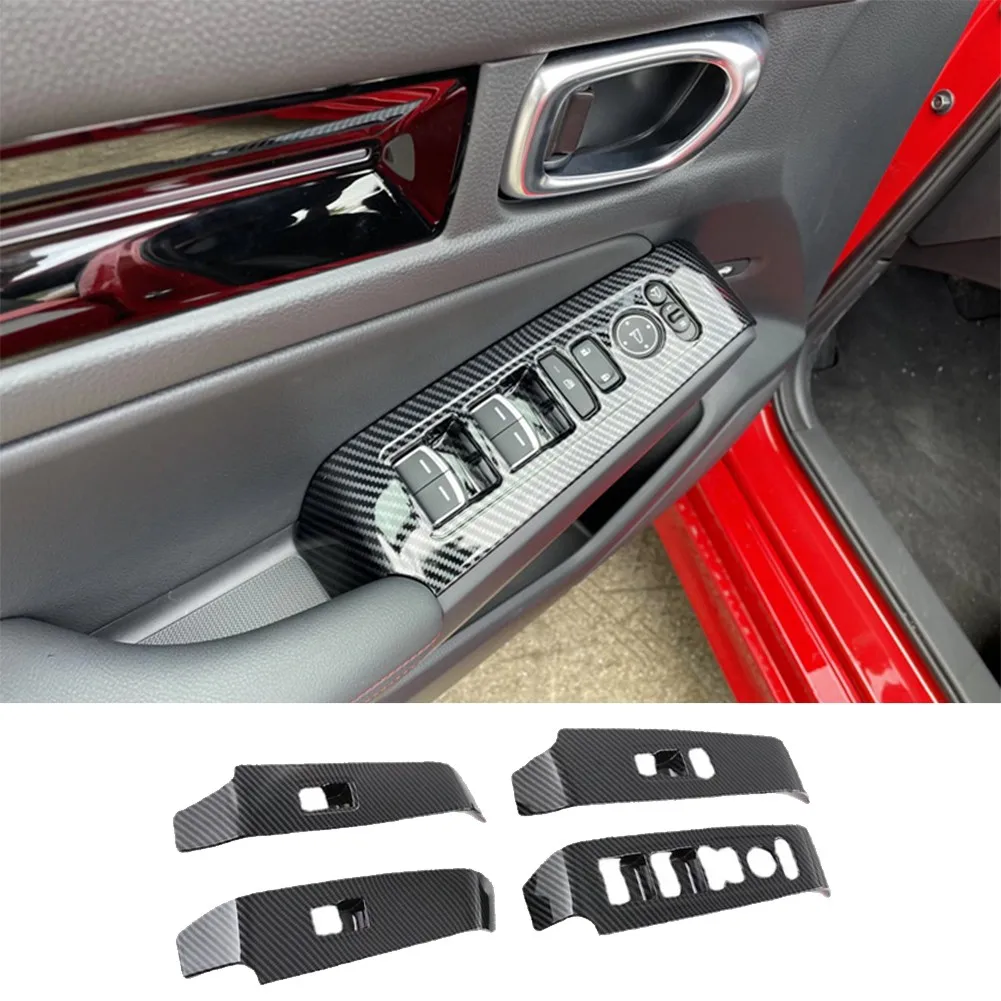 4pcs Carbon Fiber Door Lift Cover Inner Armrest Button Cover For 11th 22 Civic Auto Parts Interior Decoration Parts
4pcs Carbon Fiber Door Lift Cover Inner Armrest Button Cover For 11th 22 Civic Auto Parts Interior Decoration Parts