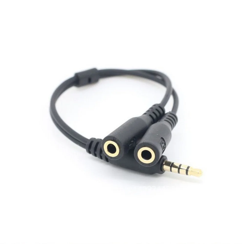 Headset Adapter for Headsets with Separate Headphone / Microphone Plugs - 3.5mm 4 Position to 2x 3 Position 3.5mm M/F 
Headset Adapter for Headsets with Separate Headphone / Microphone Plugs - 3.5mm 4 Position to 2x 3 Position 3.5mm M/F