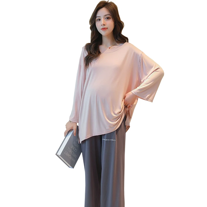 601# Spring Summer Thin Modal Cotton Maternity Sleepwear Sets Belly Pajamas Suits Clothes for Pregnant Women Home Lounge Wear
601# Spring Summer Thin Modal Cotton Maternity Sleepwear Sets Belly Pajamas Suits Clothes for Pregnant Women Home Lounge Wear