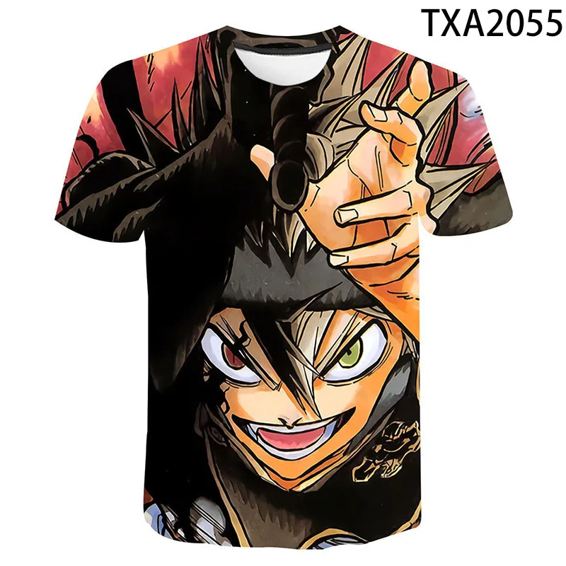 2021 Summer New Anime Black Clover Printed 3D T-shirt Men Women Children Casual Fashion Short Sleeve Shirts Interesting Tops Tee 
2021 Summer New Anime Black Clover Printed 3D T-shirt Men Women Children Casual Fashion Short Sleeve Shirts Interesting Tops Tee