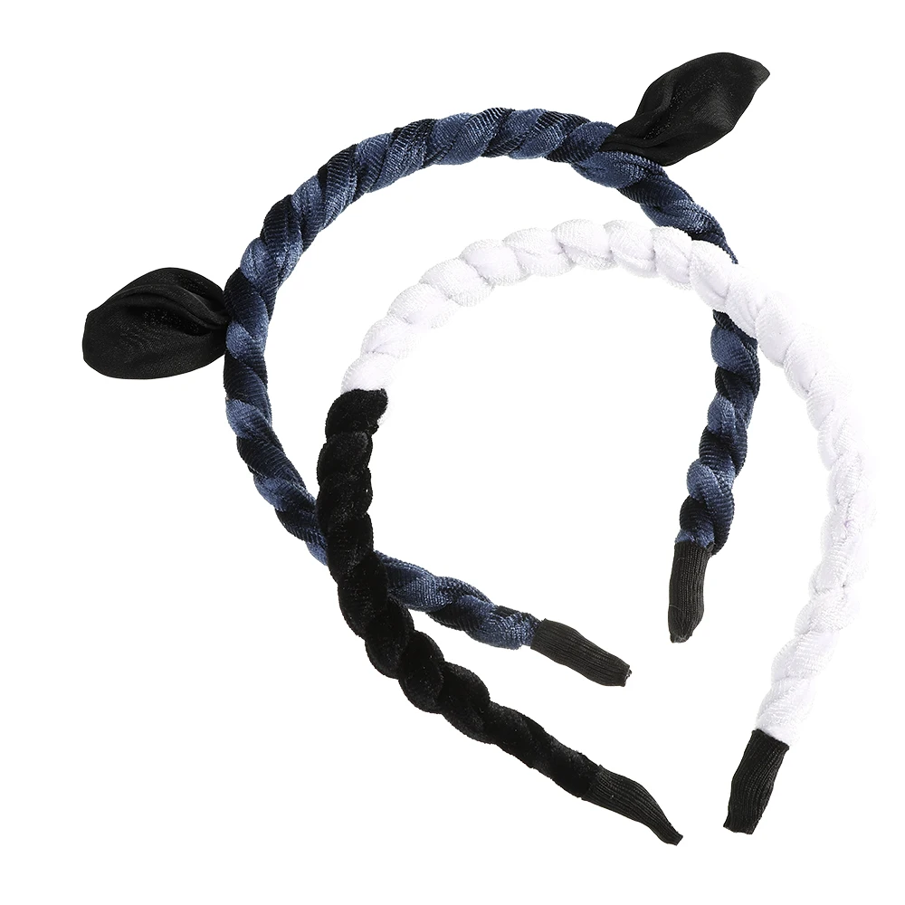 Kajeer Korean Color Matching Winding Headband Two-Color Stitching Women's Cute Hair Accessories Rabbit Animal Ears Hair Hoop
Kajeer Korean Color Matching Winding Headband Two-Color Stitching Women's Cute Hair Accessories Rabbit Animal Ears Hair Hoop