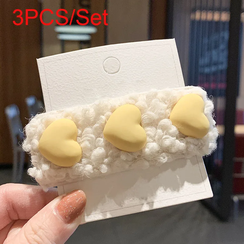 3PCS/Set Winter New Girls Cute Heart Soft Plush Hairpins Kids Sweet Hair Clips Headband Barrettes Fashion Hair Accessories
3PCS/Set Winter New Girls Cute Heart Soft Plush Hairpins Kids Sweet Hair Clips Headband Barrettes Fashion Hair Accessories