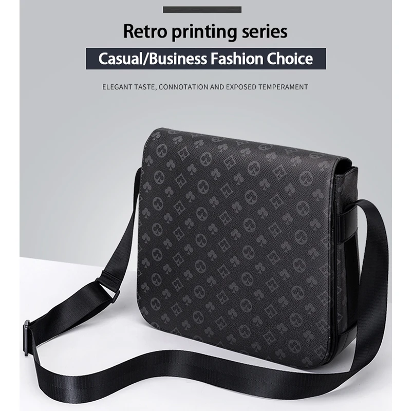 Printing Fashion Men's Briefcase Shoulder Messenger Bag Europe and America Men's Business Travel Shoulder Bag Men's Handbag
Printing Fashion Men's Briefcase Shoulder Messenger Bag Europe and America Men's Business Travel Shoulder Bag Men's Handbag