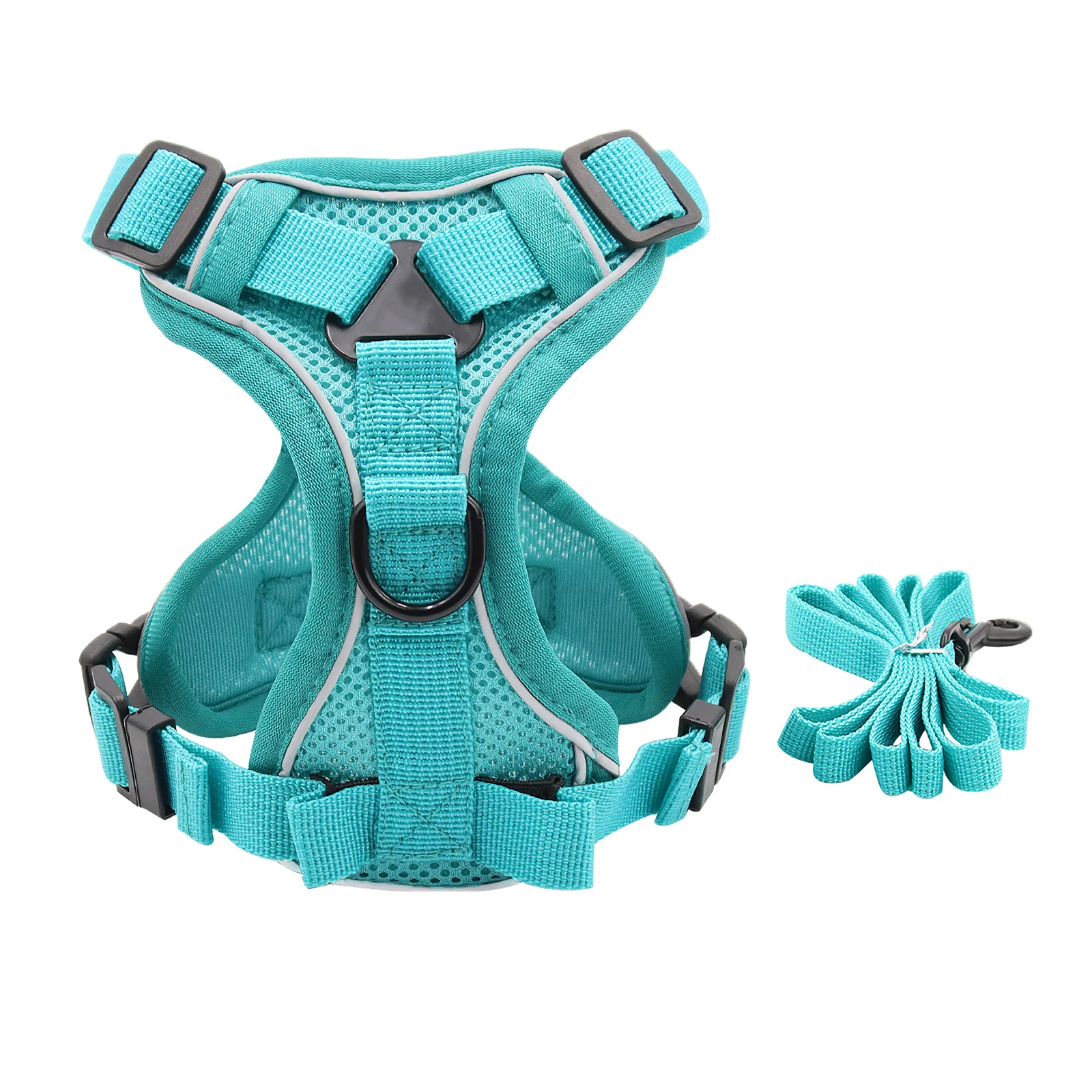 Сетчатый регулируемый жилет для собак, воздухопроницаемая Светоотражающая шлейка, небесно-голубой нагрудный ремень для питомцев
Сетчатый регулируемый жилет для собак, воздухопроницаемая Светоотражающая шлейка, небесно-голубой нагрудный ремень для питомцев
