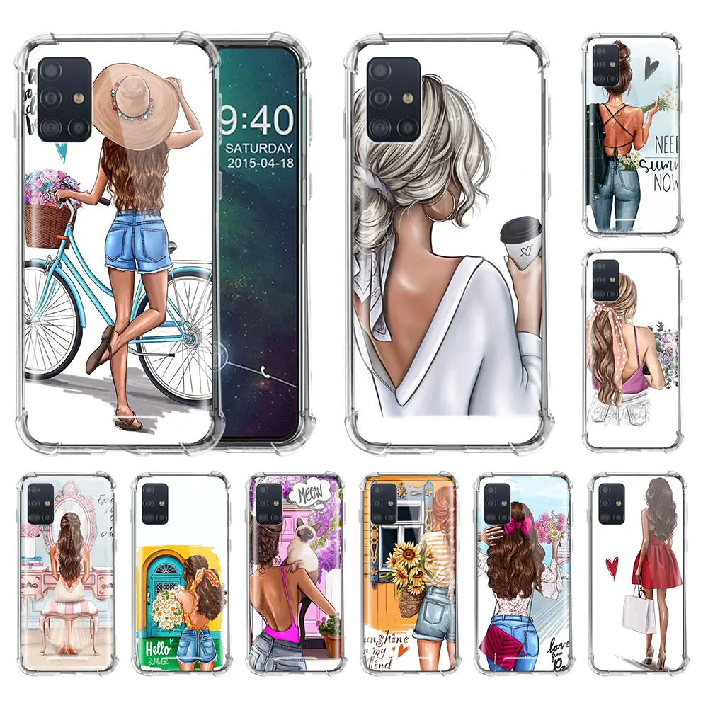 Phone Case For Samsung Galaxy A51 A71 M31s S20 FE A21s A31 A41 A11 A12 A01 M51 Airbag Mobile Cover Brown Hair Female Clear Capas
Phone Case For Samsung Galaxy A51 A71 M31s S20 FE A21s A31 A41 A11 A12 A01 M51 Airbag Mobile Cover Brown Hair Female Clear Capas
