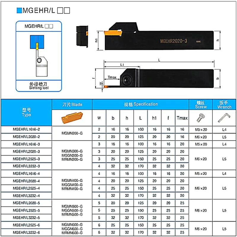 1 шт. MGEHR1212MGEHL1212 5 мм 2 3 мм|Токарный инструмент| |