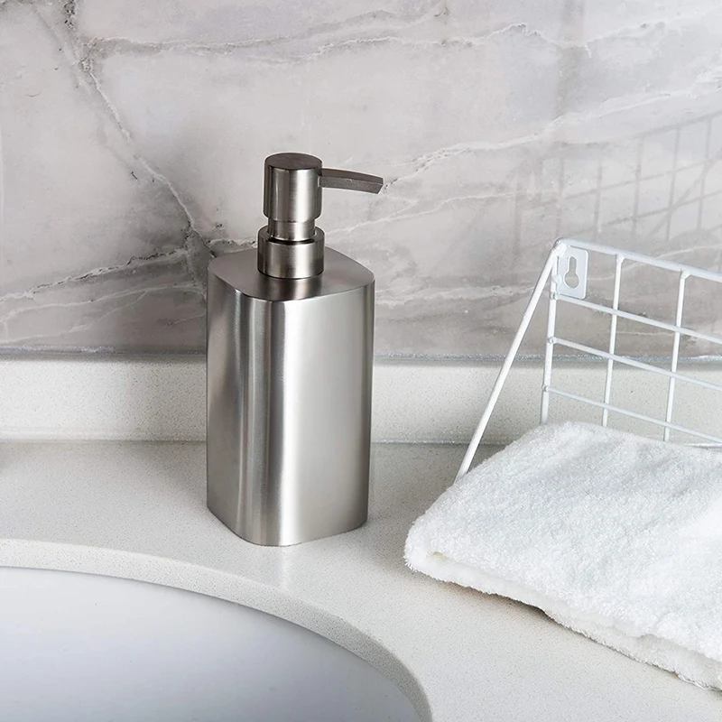 16-Ounce Soap Dispenser Stainless Steel Dispenser Bottle for Hand Soap, Liquid, Kitchen Sink and Bathroom Countertop
16-Ounce Soap Dispenser Stainless Steel Dispenser Bottle for Hand Soap, Liquid, Kitchen Sink and Bathroom Countertop