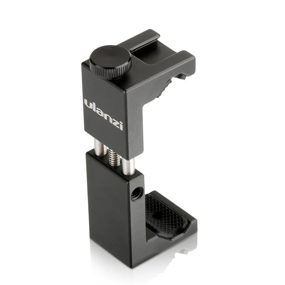 Ulanzi ST-02S Phone Clip Holder With Cold Shoe 1/4'' Screw Tripod Phone Mount Stand Live Photography Stand For IPhone Android
Ulanzi ST-02S Phone Clip Holder With Cold Shoe 1/4'' Screw Tripod Phone Mount Stand Live Photography Stand For IPhone Android
