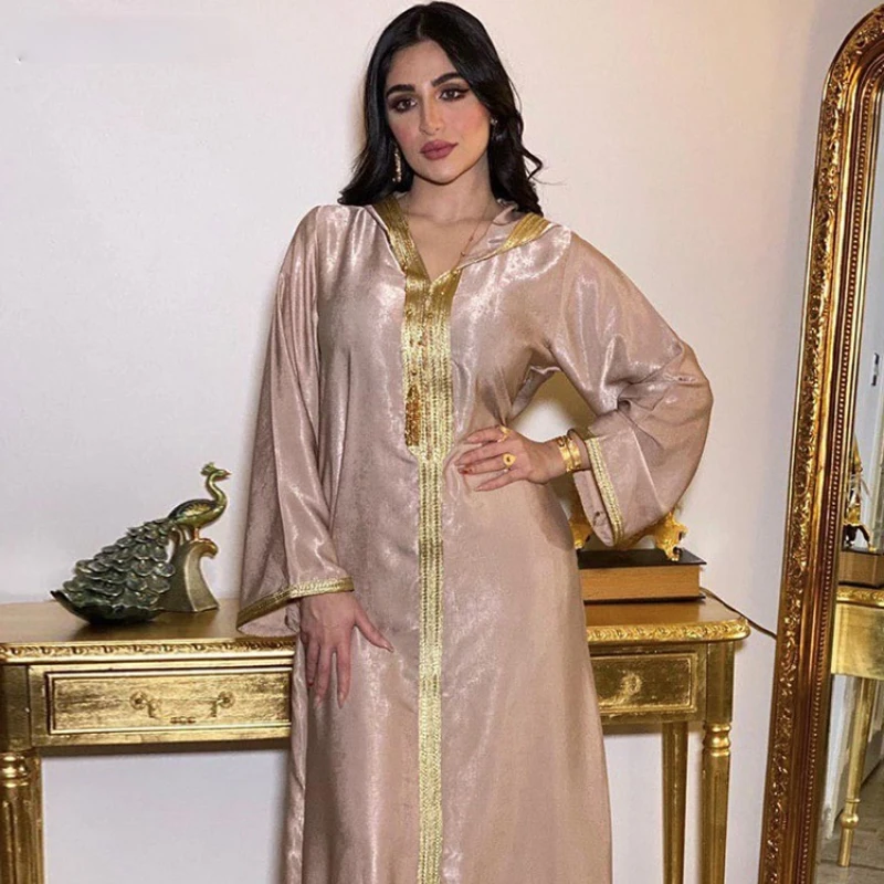 Arabic Muslim Abaya Dress for Women Fall 2020 Champagne Moroccan Kaftan Hooded Robe Turkish Islamic
Arabic Muslim Abaya Dress for Women Fall 2020 Champagne Moroccan Kaftan Hooded Robe Turkish Islamic