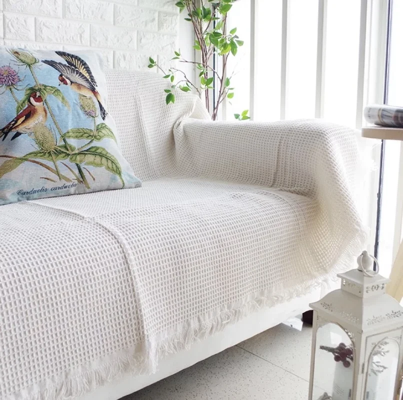 White Solid Sofa Blanket Cover Cotton Travel Blanket Airplane Jacquard Knitted Blankets Throw Blanket Home Decoration Bed Plaid
White Solid Sofa Blanket Cover Cotton Travel Blanket Airplane Jacquard Knitted Blankets Throw Blanket Home Decoration Bed Plaid