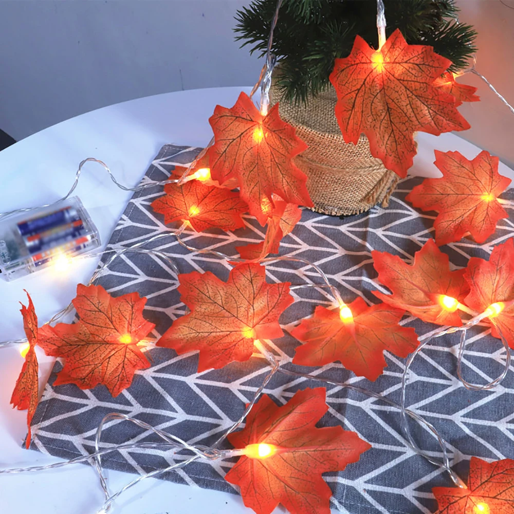 New Autumn Decoration 2M 20 Leds Artificial Autumn Leaves Maple Leaves Fall Garland String Light Decor Halloween Christmas
New Autumn Decoration 2M 20 Leds Artificial Autumn Leaves Maple Leaves Fall Garland String Light Decor Halloween Christmas