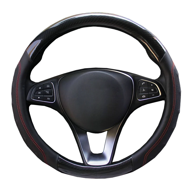 Car Steering Wheel Cover Dynamic 3D Carbon Fiber Stereo 4 Seasons General Auto For 37-38 CM 14.5"-15" Auto Braid Steering-Wheel
Car Steering Wheel Cover Dynamic 3D Carbon Fiber Stereo 4 Seasons General Auto For 37-38 CM 14.5"-15" Auto Braid Steering-Wheel
