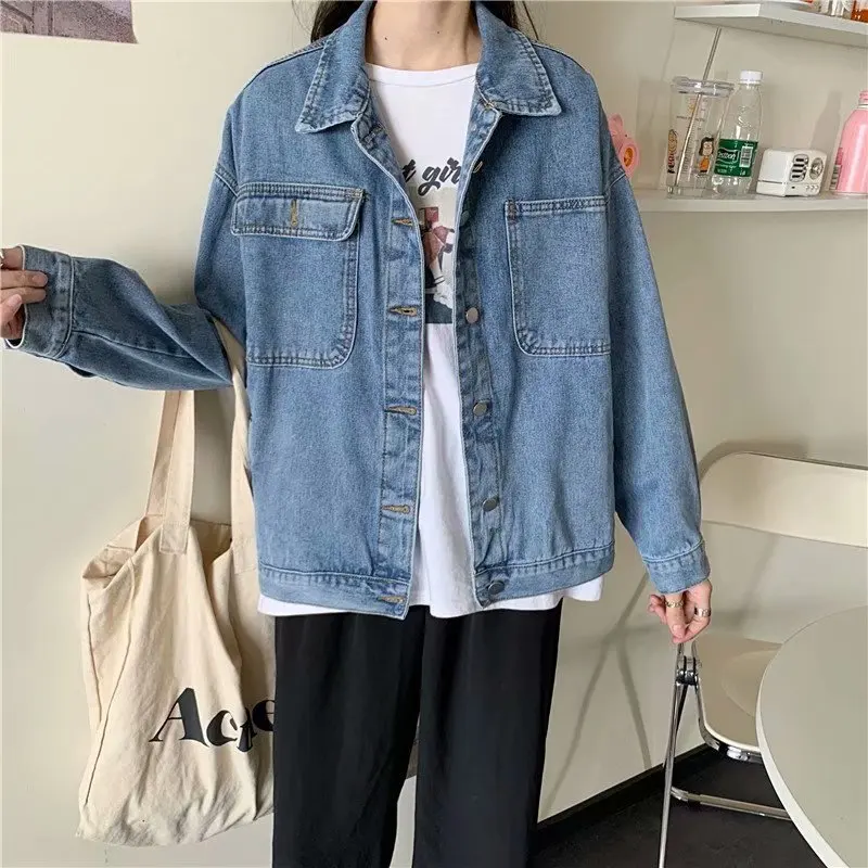 Plus Size Jean Jacket Women Clothes Oversized Jeans Denim Coat Korean Coats Spring Fall 2021 New Jackets for Women Solid Casual
Plus Size Jean Jacket Women Clothes Oversized Jeans Denim Coat Korean Coats Spring Fall 2021 New Jackets for Women Solid Casual