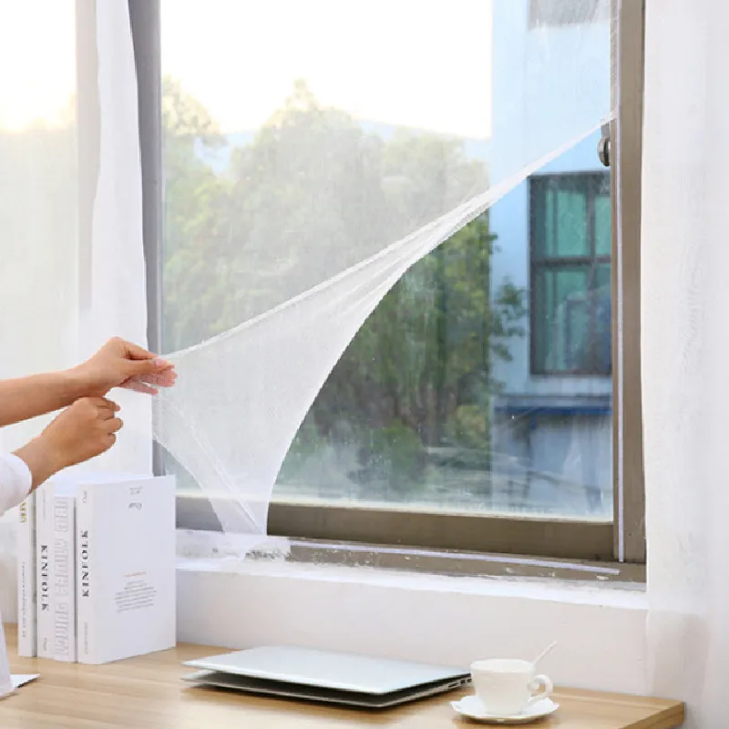 Indoor Insect Fly Mosquito Net Screen Curtain Mesh Bug Mosquito Netting Door Window Screen Self-Adhesive Protection With Tape
Indoor Insect Fly Mosquito Net Screen Curtain Mesh Bug Mosquito Netting Door Window Screen Self-Adhesive Protection With Tape