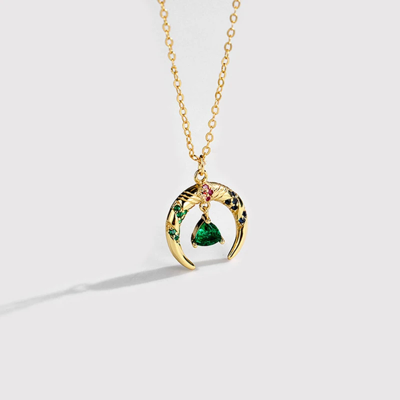 100% Real 925 Sterling Silver Water Drop Pendant Necklace for Women Colorful Zircon Moon Pendant Fashion Gift Jewelry
100% Real 925 Sterling Silver Water Drop Pendant Necklace for Women Colorful Zircon Moon Pendant Fashion Gift Jewelry