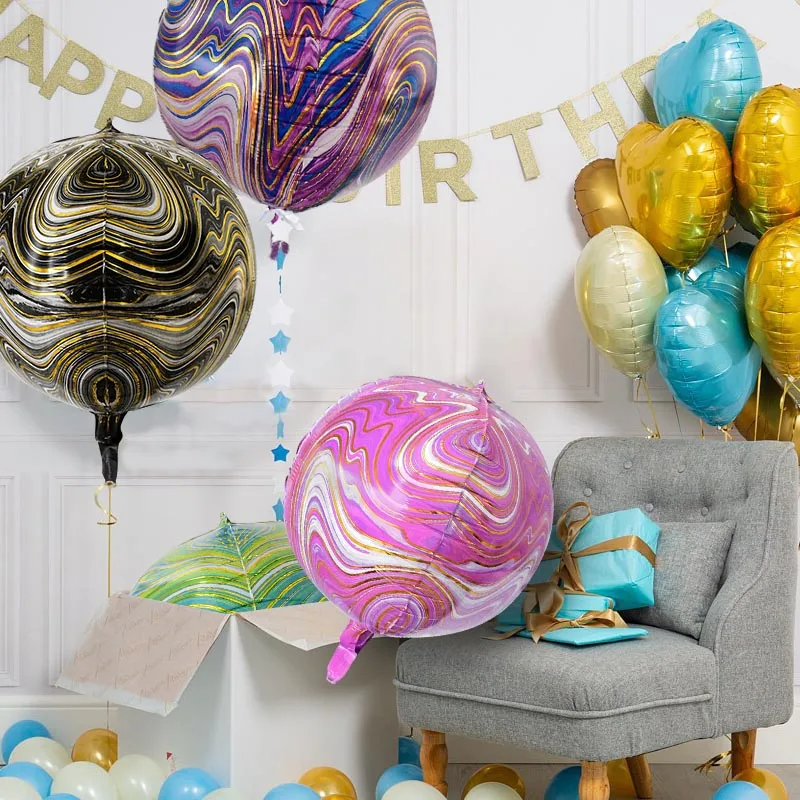 New 22inch Agate Balloon Marble Pattern Aluminum Foil Balloons Wedding Birthday Party Decoration Globos Pink Black Multicolor
New 22inch Agate Balloon Marble Pattern Aluminum Foil Balloons Wedding Birthday Party Decoration Globos Pink Black Multicolor