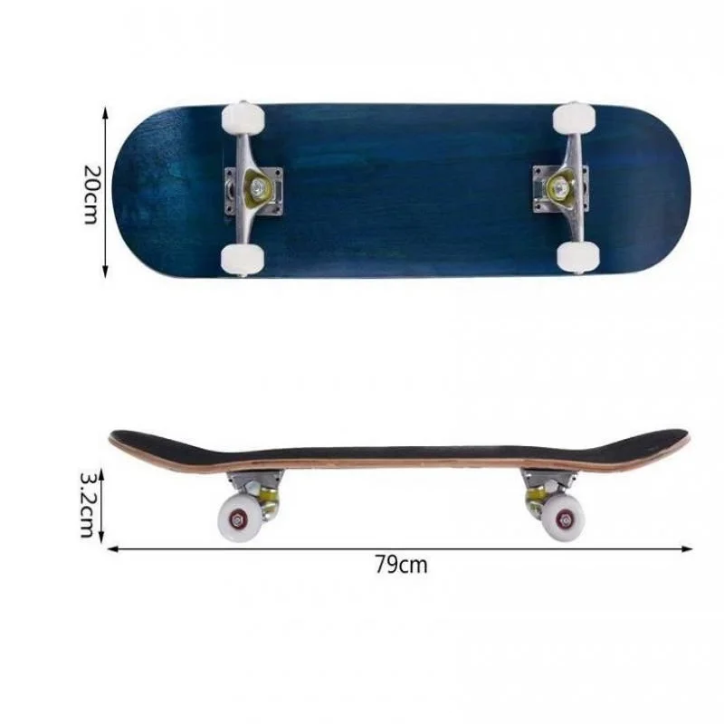 New Skateboard Children Scooter Longboard Skate Boards Blue Fire Pattern Flash Four-wheel Maple Silent Skateboard Beginner HWC
New Skateboard Children Scooter Longboard Skate Boards Blue Fire Pattern Flash Four-wheel Maple Silent Skateboard Beginner HWC
