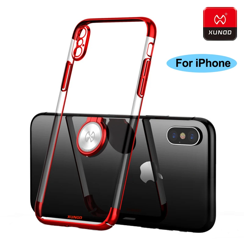 Ультратонкий Прозрачный чехол XUNDD для iPhone SE X XS Max Xr 7 8 Plus защитный магнитный