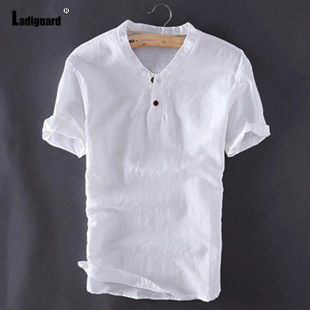 Ladiguard Baisc Shirt Linen blusas Mens Blouse Casual Pullovers 2021 Single-breasted Tops Sexy Men clothing Plus Size S-5XL
Ladiguard Baisc Shirt Linen blusas Mens Blouse Casual Pullovers 2021 Single-breasted Tops Sexy Men clothing Plus Size S-5XL