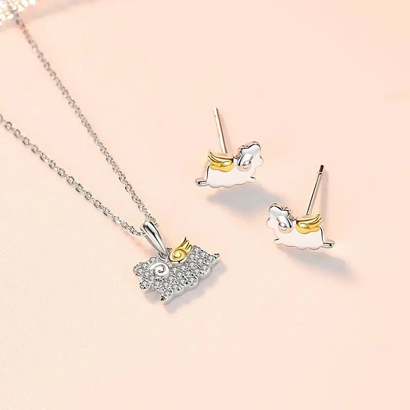 Animal Necklace Female Sterling Silver Clavicle Chain Creative Micro Inlay Pendant Small Fresh and Cute Little Sheep Necklace
Animal Necklace Female Sterling Silver Clavicle Chain Creative Micro Inlay Pendant Small Fresh and Cute Little Sheep Necklace