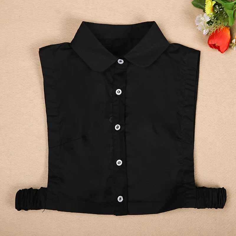Women's Classic black/white Decorative Cotton False Fake Collar Simple Solid Color Office Lady Button Down Lapel Half Shirt Tops
Women's Classic black/white Decorative Cotton False Fake Collar Simple Solid Color Office Lady Button Down Lapel Half Shirt Tops
