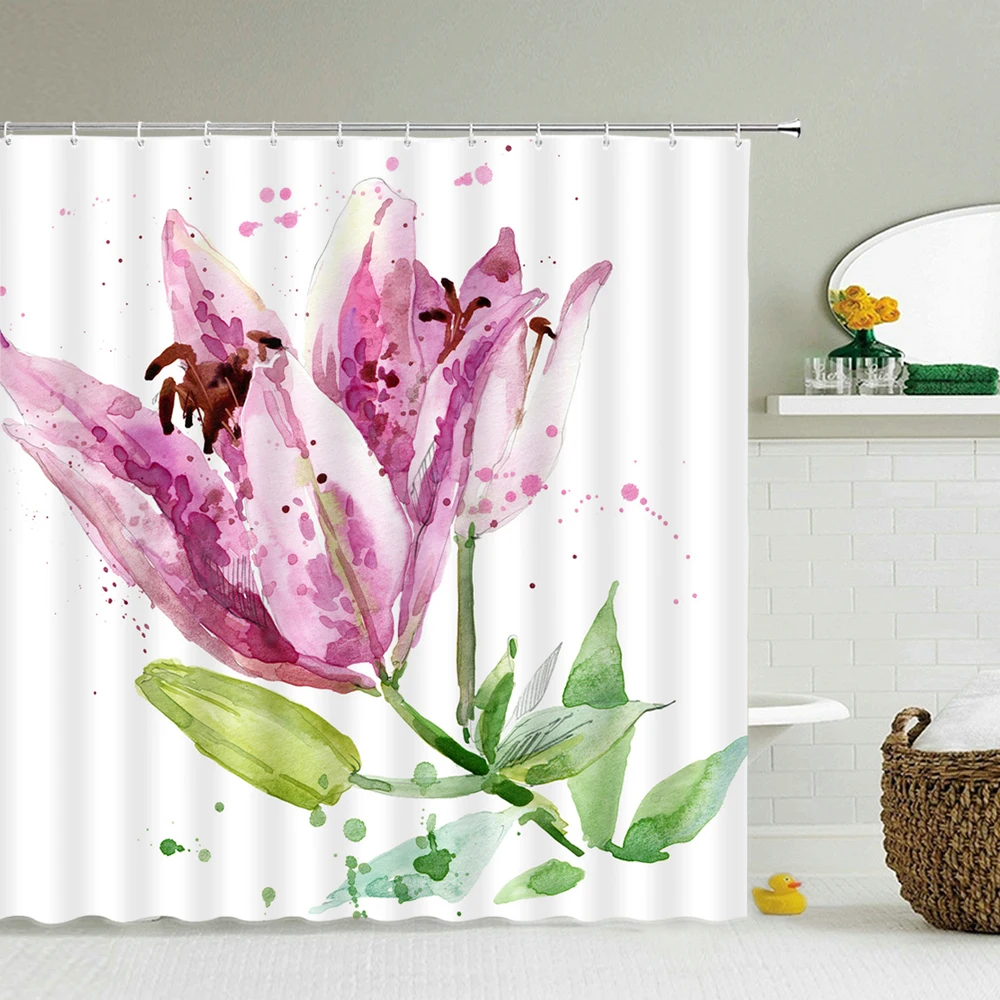 Waterproof Bath Curtains Small Fresh Flowers Shower Curtains leaves Printing Bathroom Curtain Multi-size Decor With Hooks Screen
Waterproof Bath Curtains Small Fresh Flowers Shower Curtains leaves Printing Bathroom Curtain Multi-size Decor With Hooks Screen