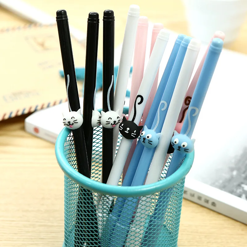 24 pcs Creative cute cat tail gel pen office supplies student stationery factory direct pens for writing papelaria caneta 
24 pcs Creative cute cat tail gel pen office supplies student stationery factory direct pens for writing papelaria caneta