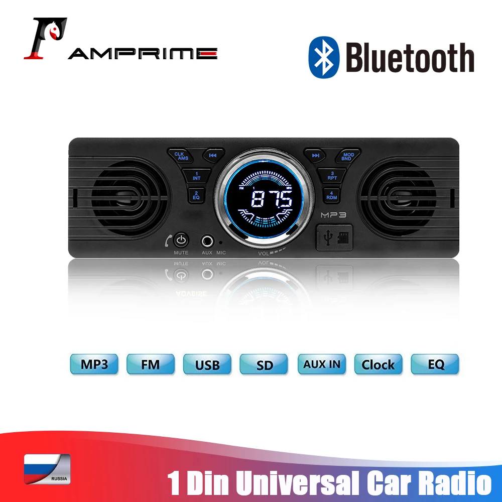 Автомагнитола AMPrime 1 DIN, универсальная, 1 DIN, 12 В, FM, MP3, Bluetooth, громкая связь
Автомагнитола AMPrime 1 DIN, универсальная, 1 DIN, 12 В, FM, MP3, Bluetooth, громкая связь